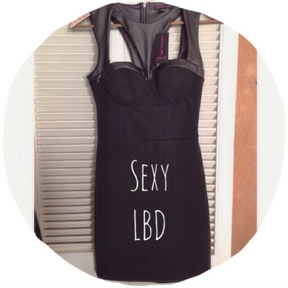 Black bodycon dress